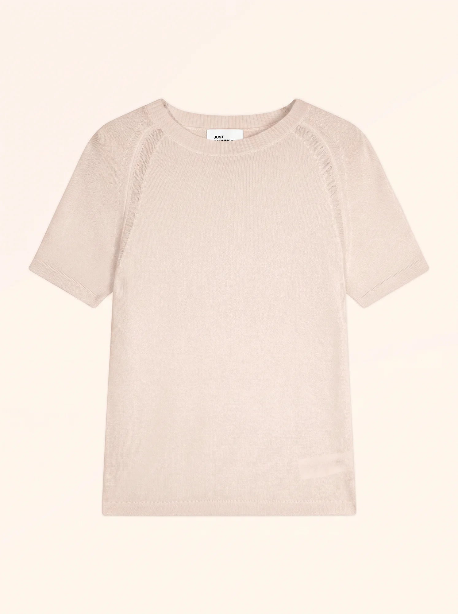 LAÏSA T-Shirt Col Rond Beige Chiné