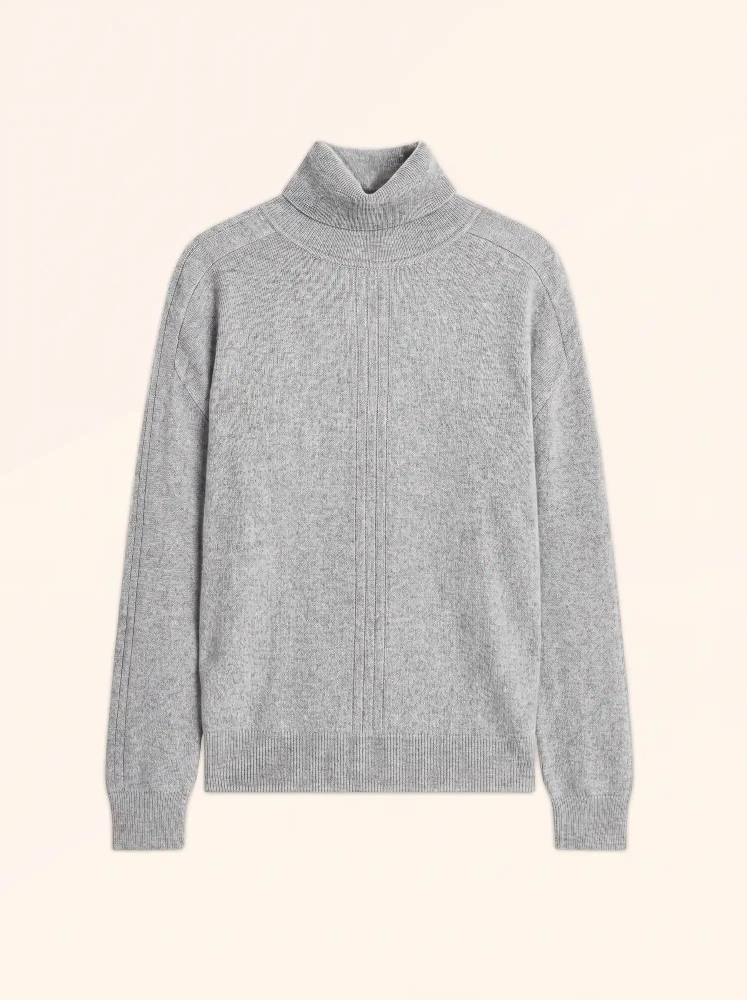 ORIANNE Pull Col Roulé Nuage Chiné