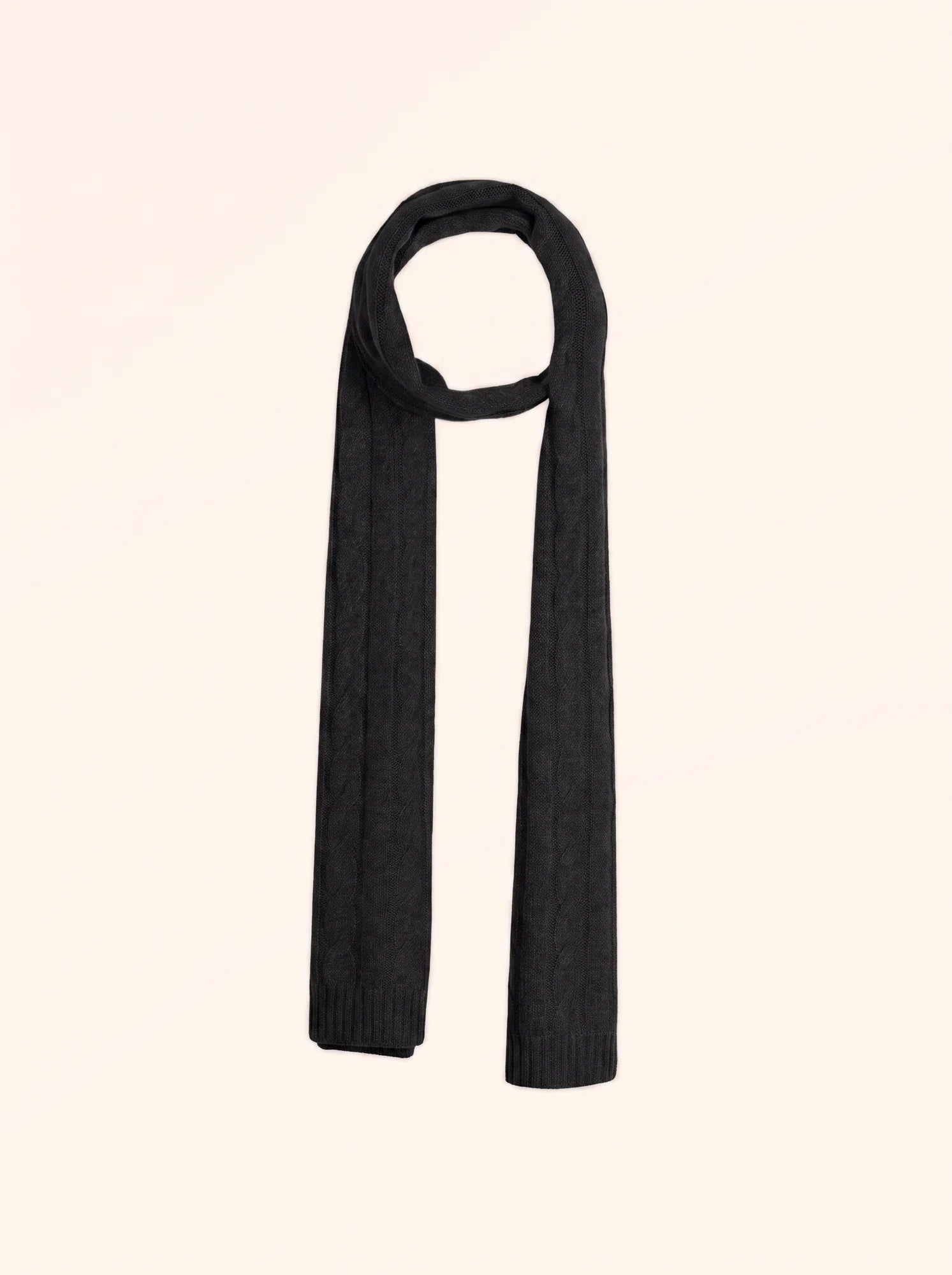 AELITH Écharpe 4 Fils Noir