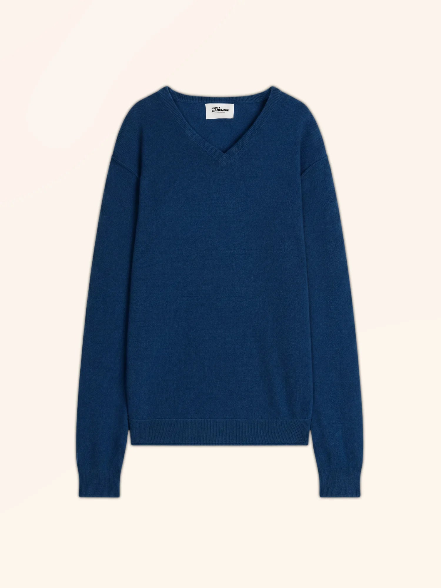 TOM Pull Col V Bleu Chiné