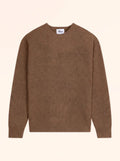 NASH Pull Col Rond 4 Fils Noisette