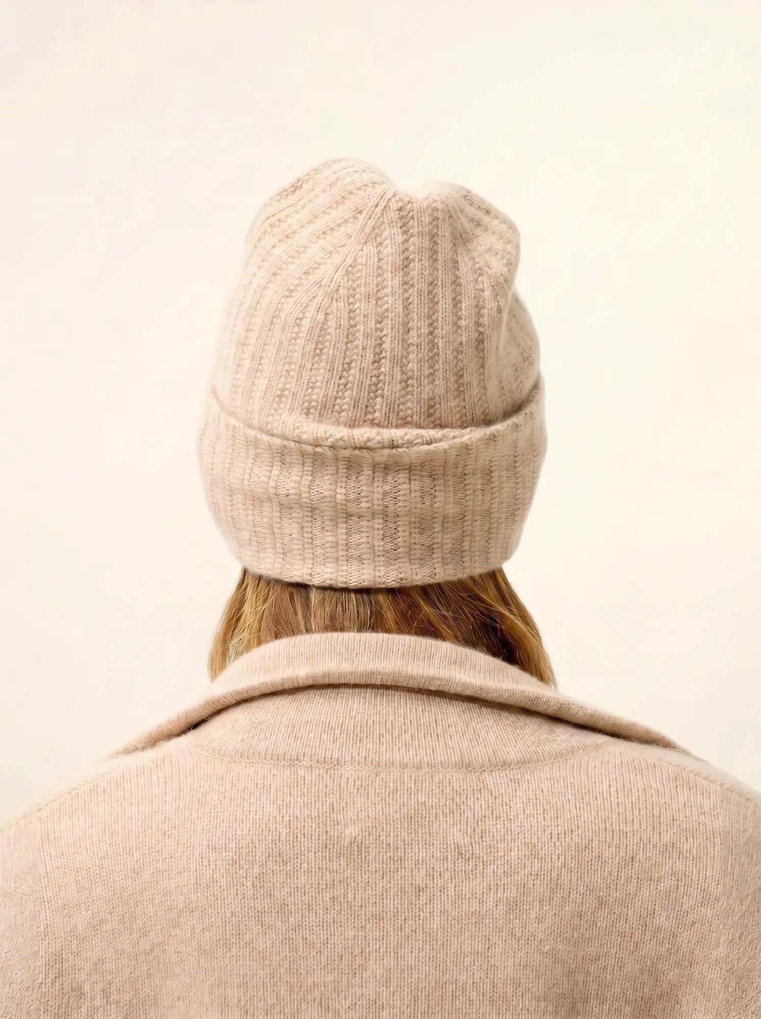 JIN Bonnet 6 Fils Beige Chiné