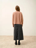 LAVINIA Pull Col Rond 4 Fils Camel Chiné