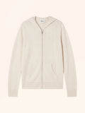 TINA Gilet Zippé Capuche Ivoire