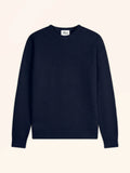NASH Pull Col Rond 4 Fils Bleu Marine