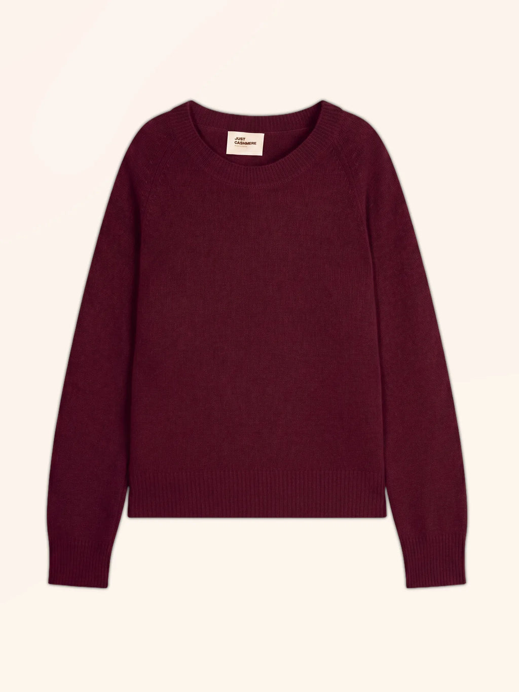 JON Pull Col Rond 4 Fils Bordeaux
