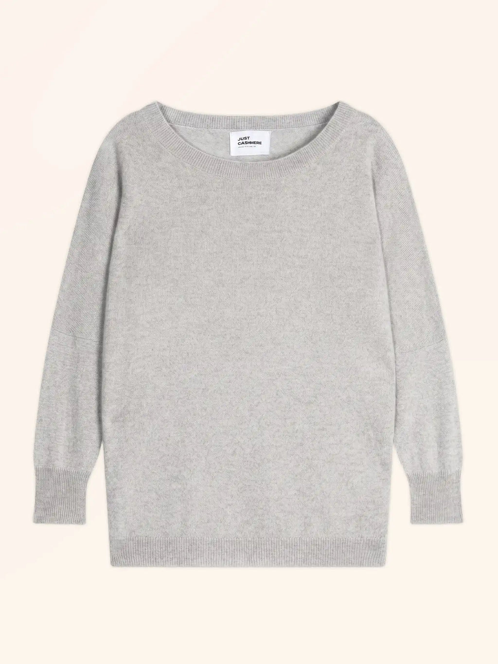 REBECCA Pull Chauve Souris Gris Perle Chiné