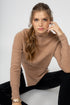 HAILEY camel round neck sweater 2 ply 100% cashmere