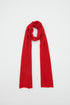 SPENCER red scarf 2 ply 100% cashmere