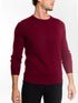 GABIN burgundy round neck sweater 4 ply 100% cashmere