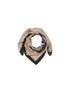 TULUM taupe scarf 90x90 cm 100% cashmere